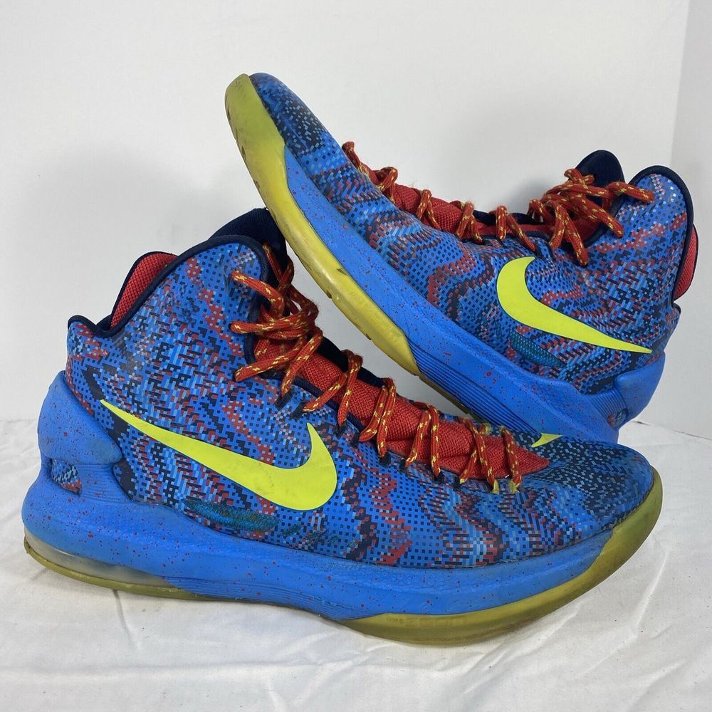 Nike Zoom KD 5 Christmas 2012 554988-401 Mens Size 9.5 Basketball Sneakers Shoes